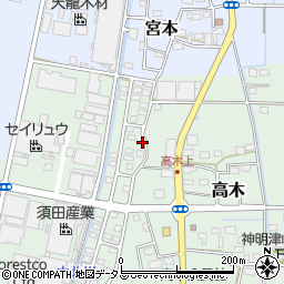 静岡県磐田市高木9周辺の地図