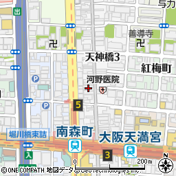鶴丸製麺　天三店周辺の地図