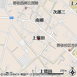 愛知県豊橋市野依町上鷺田周辺の地図