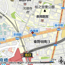 探偵社ＦＵＪＩリサーチ　関西支社周辺の地図