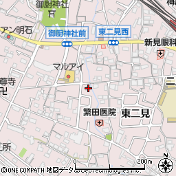 兵庫県明石市二見町東二見1385-1周辺の地図