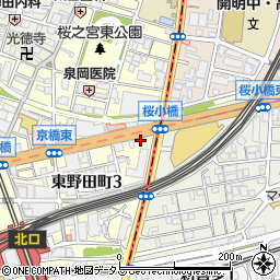 大阪京橋ひかり整体院周辺の地図