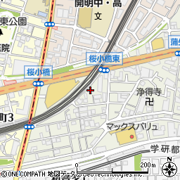京阪電鉄労働組合会館周辺の地図