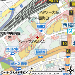 しゃぶしゃぶ すき焼き 神戸牛 石田 ハービスプラザ店周辺の地図