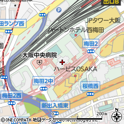 綜合警備保障株式会社　梅田支社周辺の地図