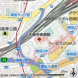 大阪中央病院（伯鳳会）周辺の地図