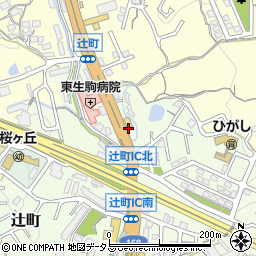 奈良県生駒市辻町48周辺の地図