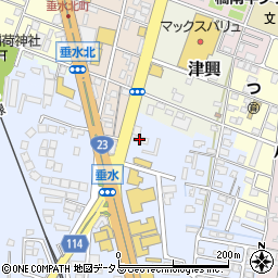 ジャパンレンタカー津店周辺の地図