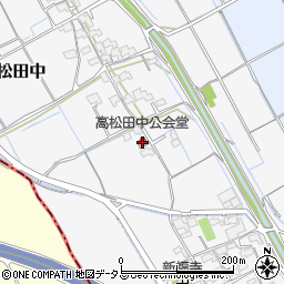 高松田中公会堂周辺の地図