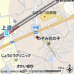 セブンイレブン岡山上道店周辺の地図