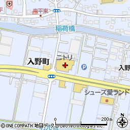ニトリ浜松入野店周辺の地図