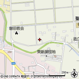 静岡県磐田市東新屋105周辺の地図