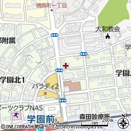 ＮＯＶＡ　奈良学園前校周辺の地図