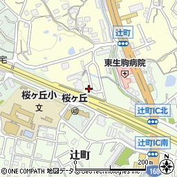 奈良県生駒市辻町895-13周辺の地図