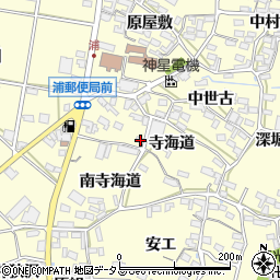 愛知県田原市浦町寺海道35周辺の地図