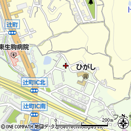 奈良県生駒市辻町34周辺の地図