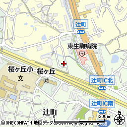 奈良県生駒市辻町895周辺の地図