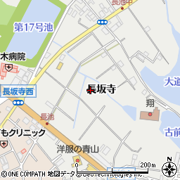 兵庫県明石市魚住町長坂寺周辺の地図