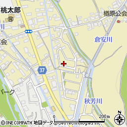 岡山県岡山市東区楢原286-4周辺の地図