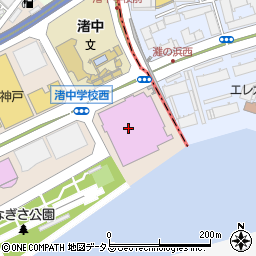 兵庫県立美術館ギャラリー棟１階ミュージアムホール周辺の地図