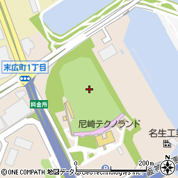 兵庫県尼崎市末広町1丁目周辺の地図