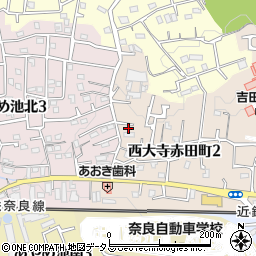 奈良県奈良市西大寺赤田町2丁目7-11周辺の地図