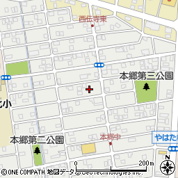 静岡県浜松市中央区本郷町1321周辺の地図