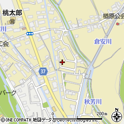 岡山県岡山市東区楢原286-2周辺の地図