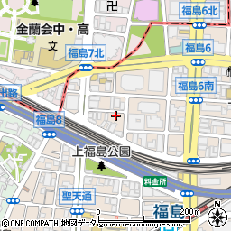 パラカ大阪市福島第８駐車場周辺の地図