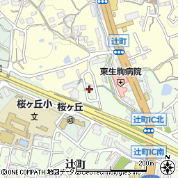 奈良県生駒市辻町895-16周辺の地図