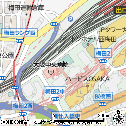 ホテルモントレ大阪周辺の地図