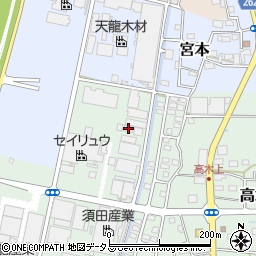 静岡県磐田市高木1671周辺の地図