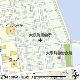 大泉町集会所周辺の地図
