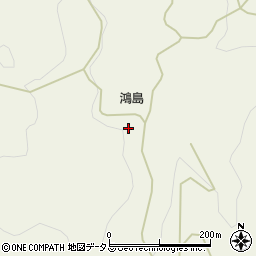 鴻島周辺の地図