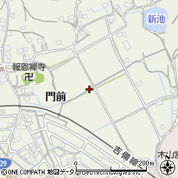 岡山県岡山市北区門前周辺の地図