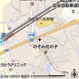 岡山県岡山市東区中尾190周辺の地図