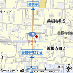 大阪府東大阪市善根寺町5丁目1-40周辺の地図
