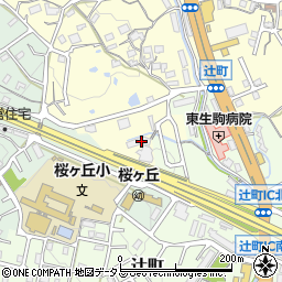 奈良県生駒市小明町1529周辺の地図