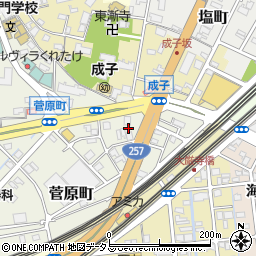 静岡県浜松市中央区菅原町8周辺の地図