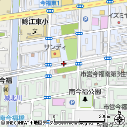 大阪府大阪市城東区今福東1丁目6-7周辺の地図