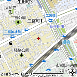 リパーク神戸二宮町１丁目第２駐車場周辺の地図