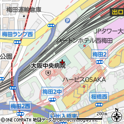 ホテルモントレ大阪周辺の地図