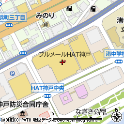 マクドナルドブルメールＨＡＴ神戸店周辺の地図
