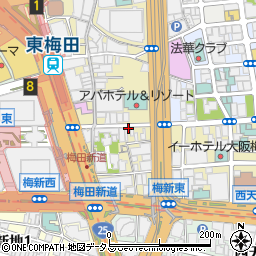 カルビとタン梅田店周辺の地図