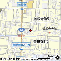 大阪府東大阪市善根寺町5丁目1-35周辺の地図