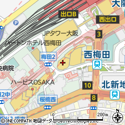 イーズミューゼ梅田本店周辺の地図