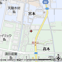 静岡県磐田市高木3周辺の地図