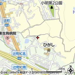 奈良県生駒市小明町1706周辺の地図