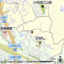 奈良県生駒市小明町1706-1周辺の地図
