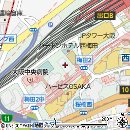 大阪府大阪市北区梅田3丁目3-5周辺の地図